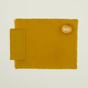 Essential Cotton Placemat, Set of 4 - Mustard