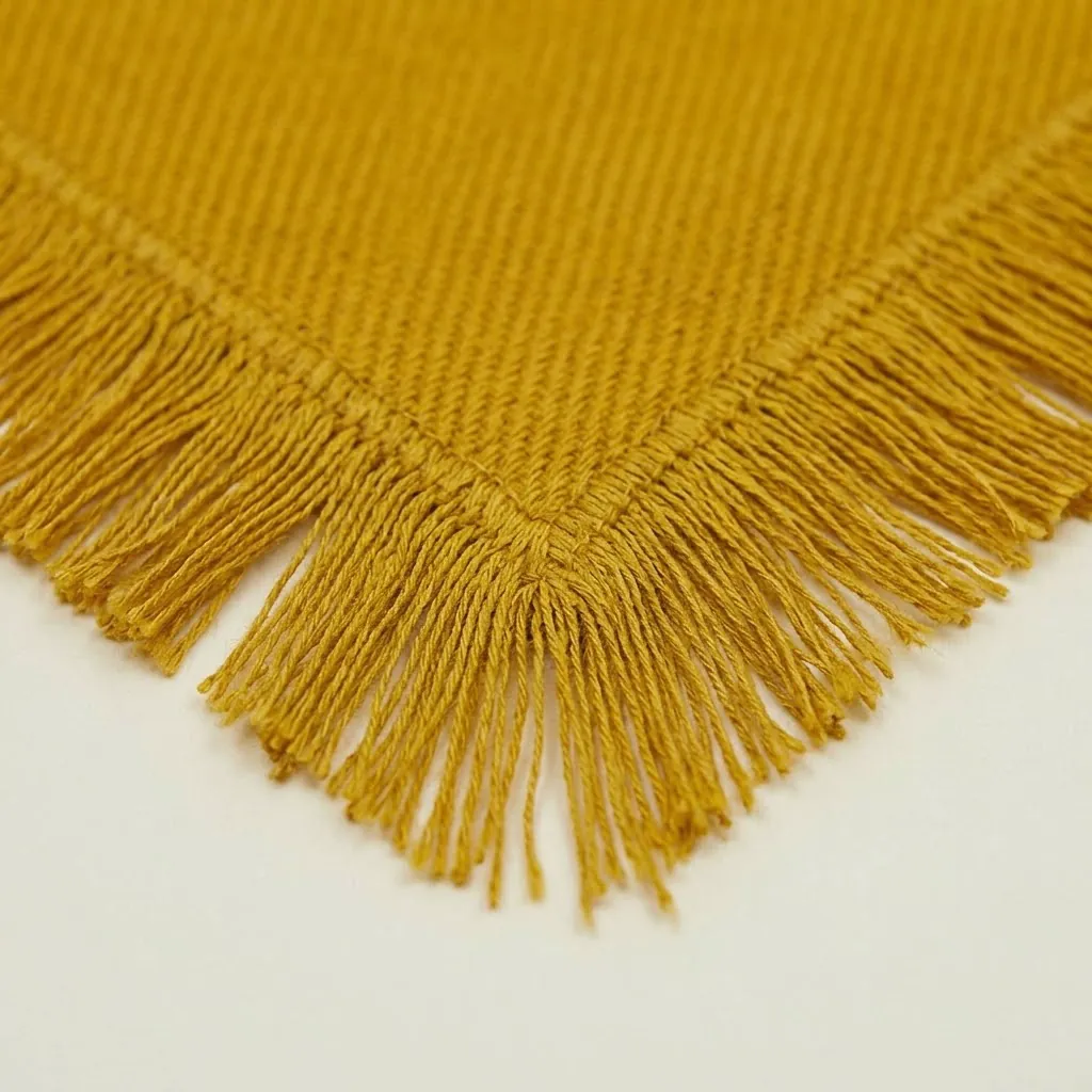Essential Cotton Placemat, Set of 4 - Mustard - Image 4
