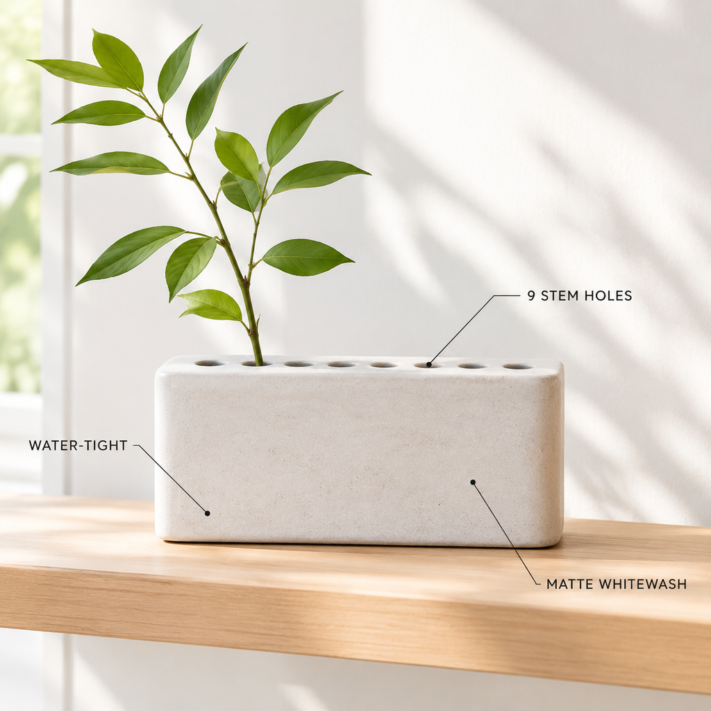 Block Ikebana Vase - Image 2