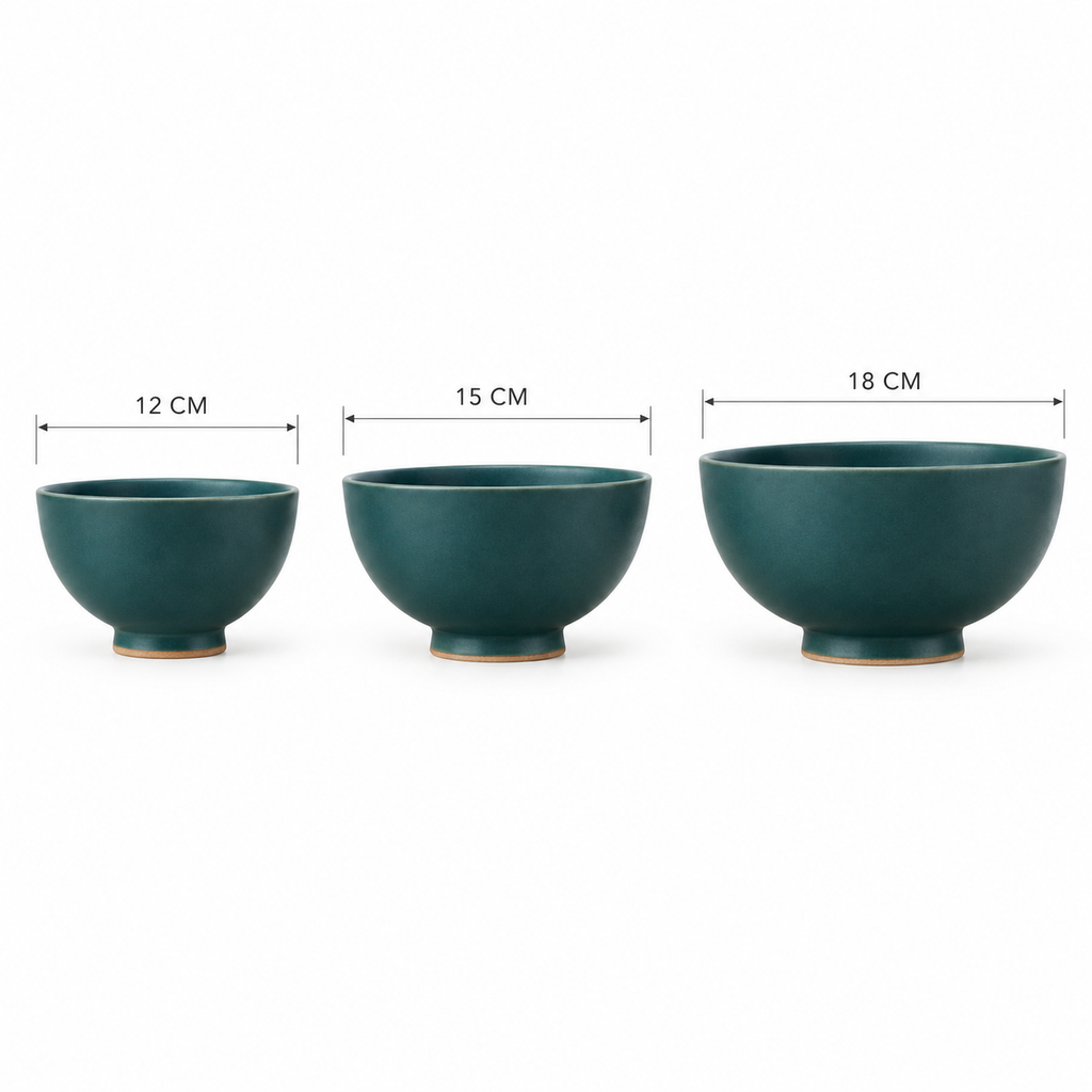 Essential Footed Bowl Decor Bundle - Peacock - Image 3
